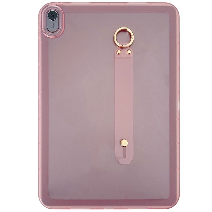 Huawei MatePad 11.5, PC Hybrid + TPU tablet tok, csuklótámasztóval, rózsaszín