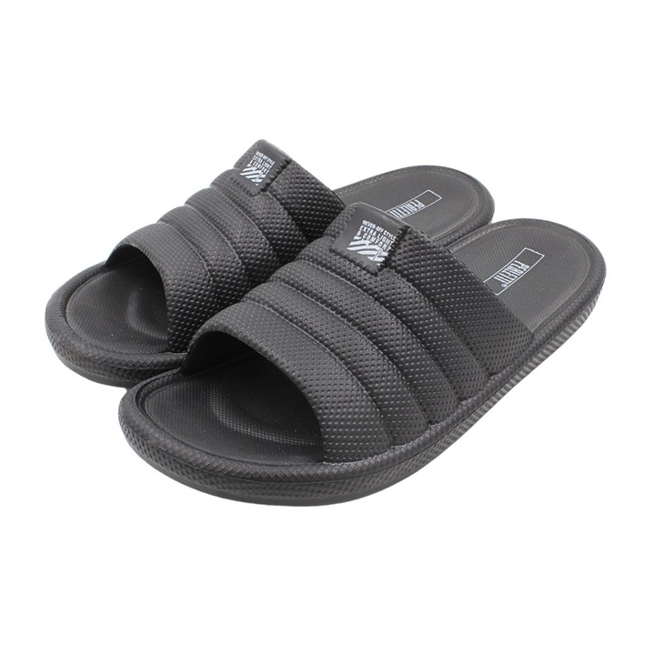 Papuci confortabili si rezistenti, pentru barbati, Perletti, negru, Negru, 41