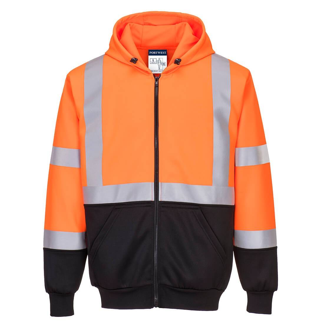 Hanorac Hi-Vis Bicolor B315 cu Fermoar Portwest M Portocaliu - eMAG.ro
