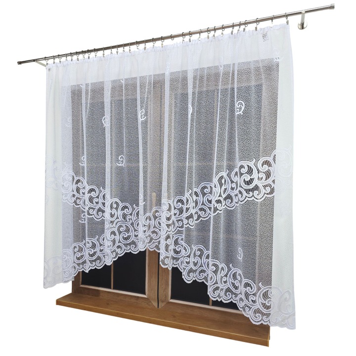 Завеса Lucyna 300x160, бяла