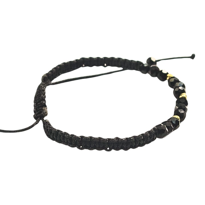 Bratara handmade cu elemente de aur 14k