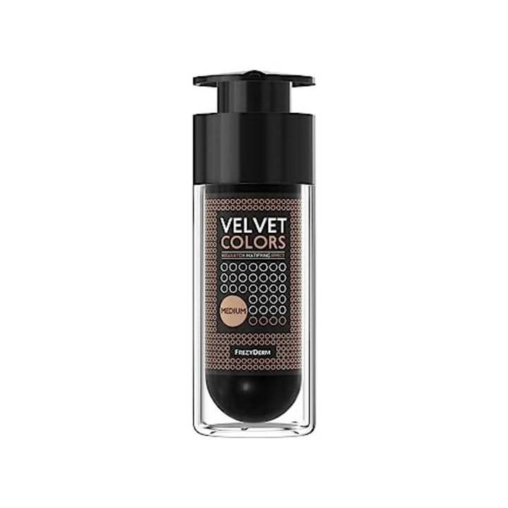 Fond de ten mediu Frezyderm Velvet Colors, 30ml, mat, finish natural