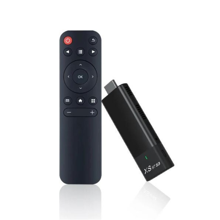 Android TV Stick XS97 Стрийминг 4K - Идеален за Netflix, YouTube и други приложения, четириядрен процесор, 2GB RAM, 8GB ROM, двубандов WiFi