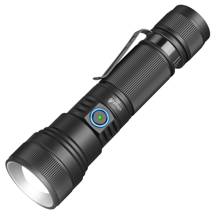 Фенерче ULTRAFIRE UF2 1500 лумена, презареждаемо с USB-C, компактно, алуминиево, 139x26x37 мм