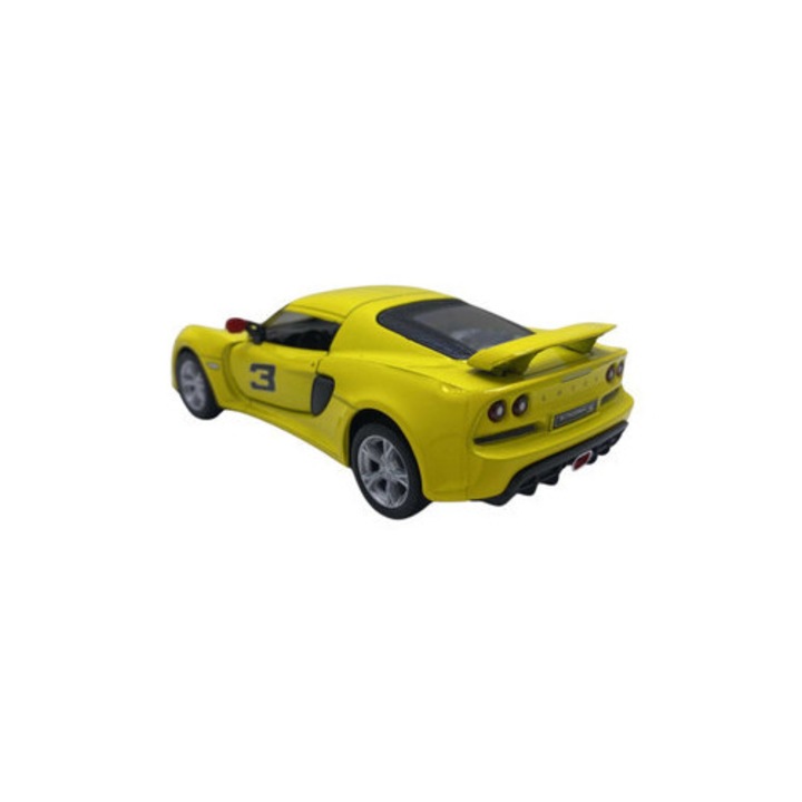 Lotus Exige S sárga fém modell 1:36 méretarányú