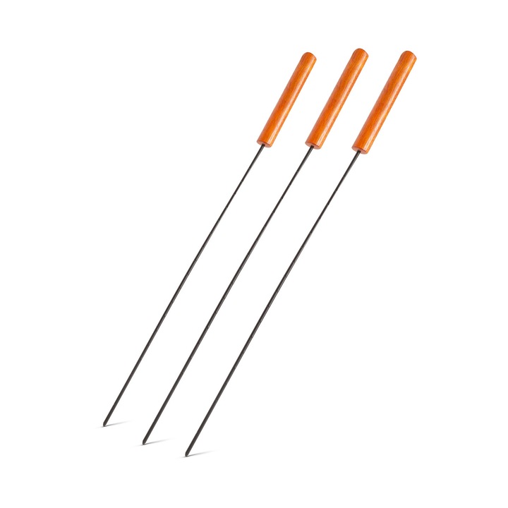 Set 3 Frigarui Drepte pentru Gratar, Click Barbeque, 49, 5cm