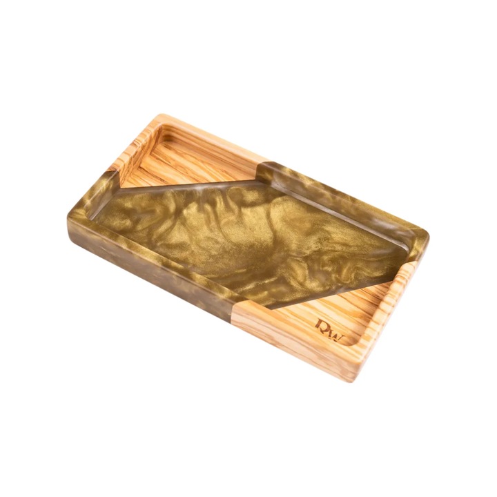 Tava depozitare Dreptunghiulara, Lemn De Maslin Verde