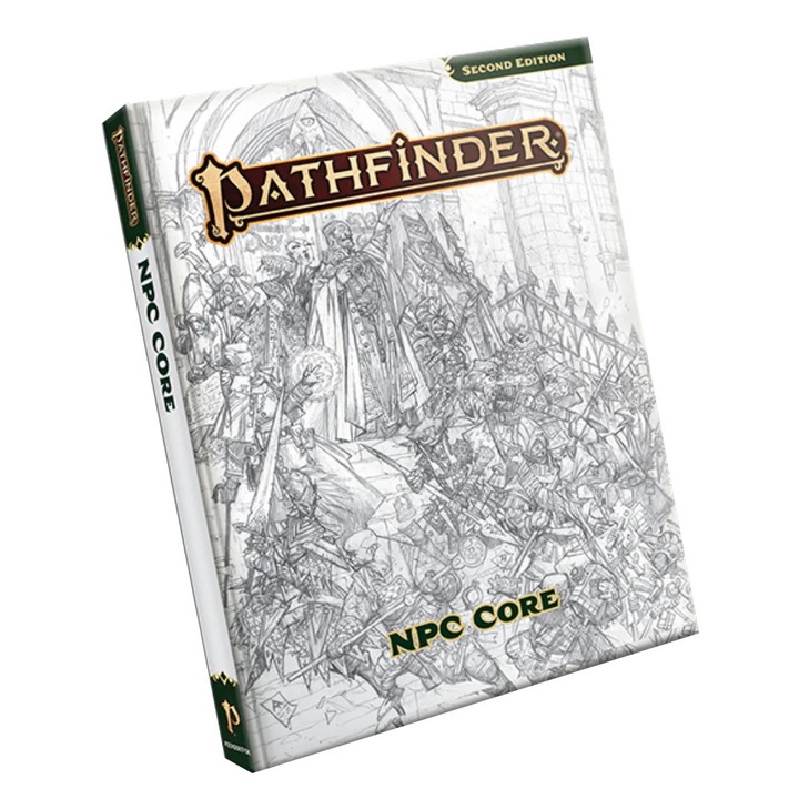 Настолна игра Paizo Publishing, Pathfinder RPG, NPC Core, Sketch Cover, P2