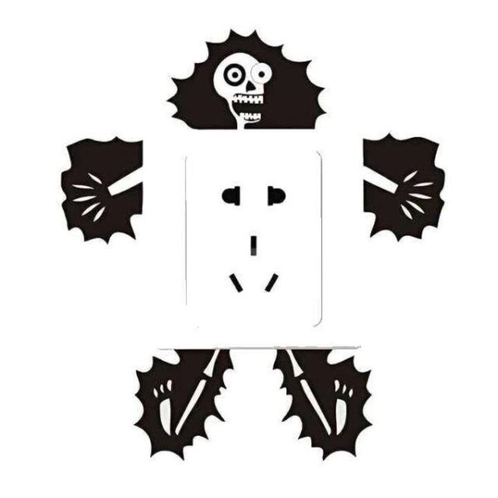 Sticker decorativ graffiti, 14.5x12cm, set, adiabrocho, UV protectie