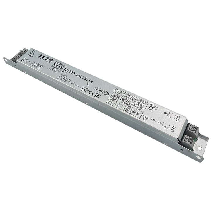 LED захранване TCI R-LED 42W, 350mA, IP20, DALI, за вътрешна употреба