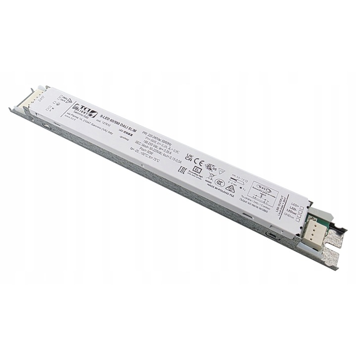 LED захранване TCI 60W, 500mA, IP20, термична защита, DALI SLIM