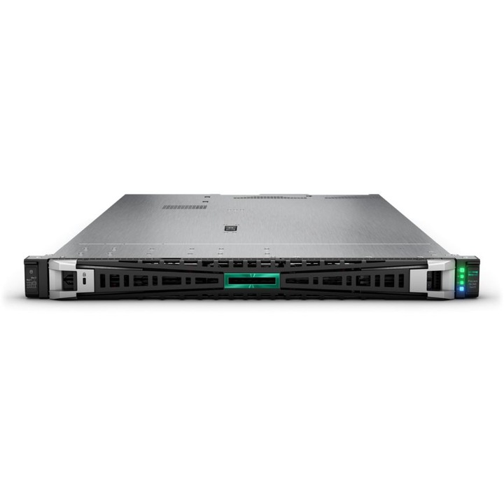 Сървър HPE ProLiant DL360 Gen11, Rack 1U, Intel Xeon 4510 12 C / 24 T, 2.4 GHz - 4.10 GHz, 30 MB кеш, 150 W, 64 GB DDR5 ECC, 2 x 960 GB SSD, 2 x 800 W, Без операционна система