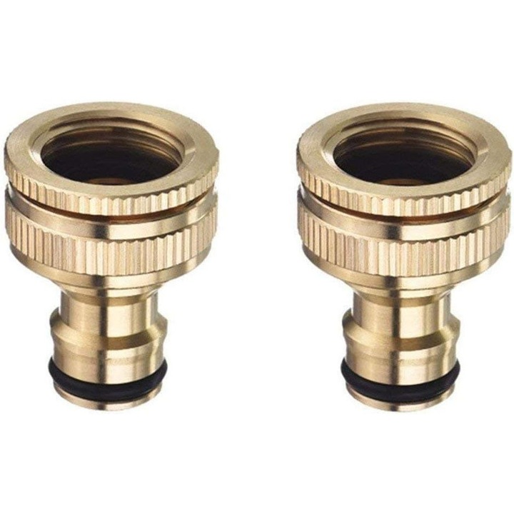 Set 2 conectori robinet alama 3/4x1/2 inch cu garnituri