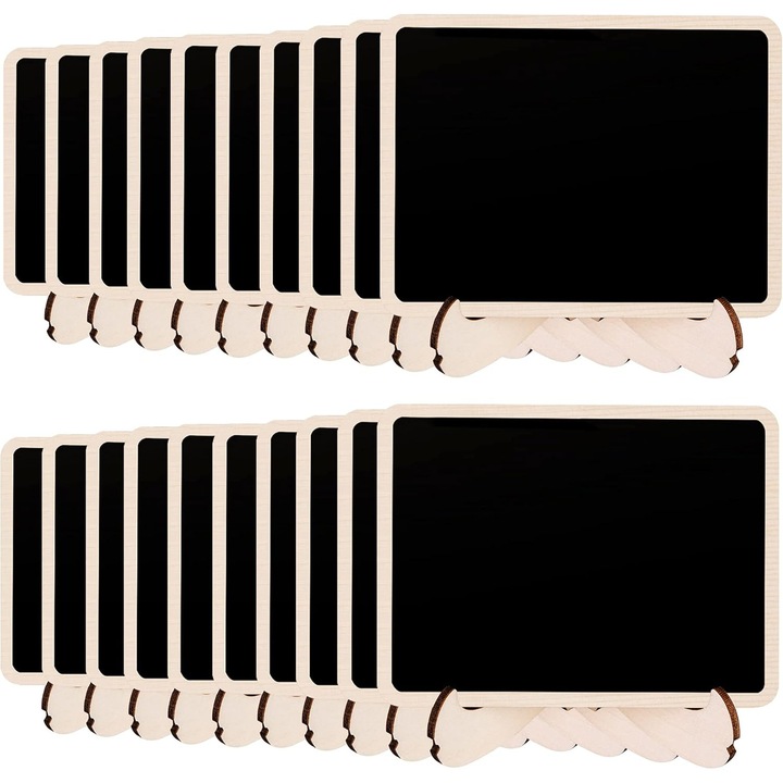 Mini Tabla de Scris din Lemn Ecologic, Enforose, Set pentru Decorarea Evenimentelor