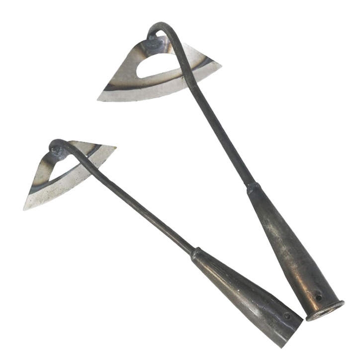 2 darabos kerti szerszámkészlet, kézi kapa, 36,5 cm, fém