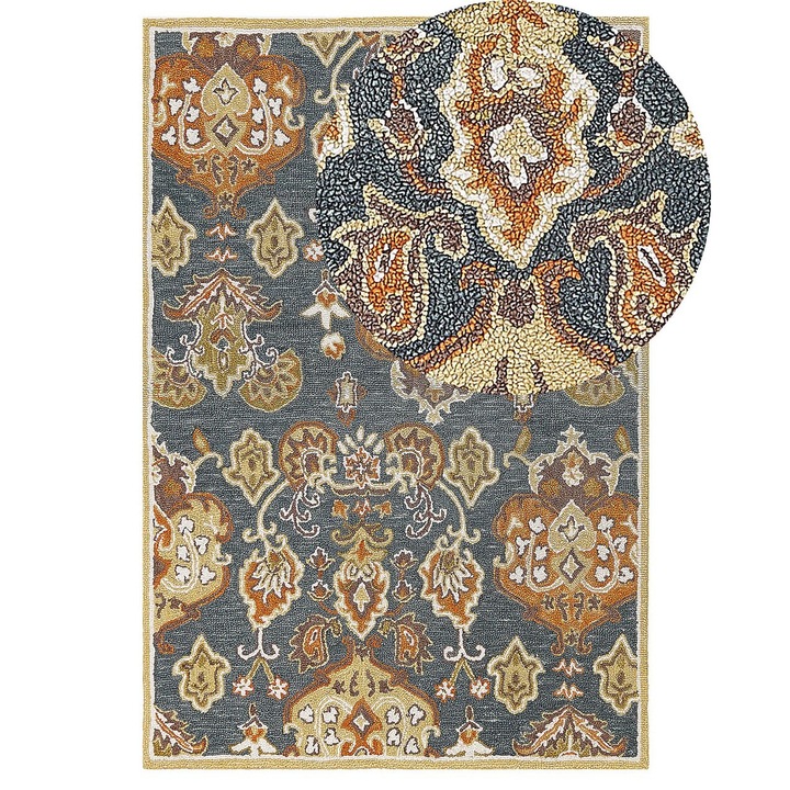 Covor din lana 140 x 200 cm multicolor Umurlu