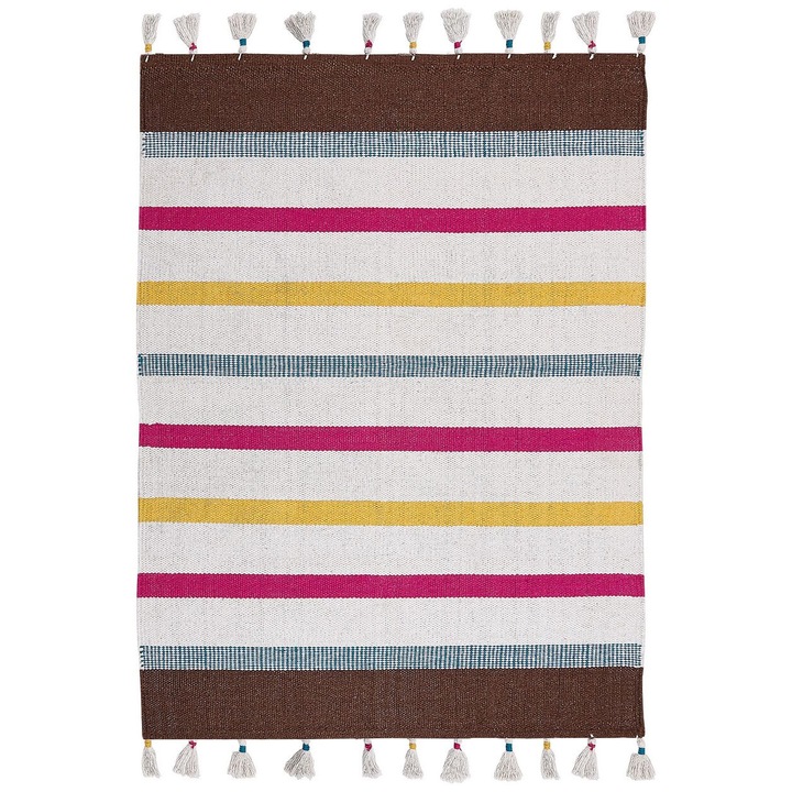 Covor din bumbac multicolor 140 x 200 cm Hisarli