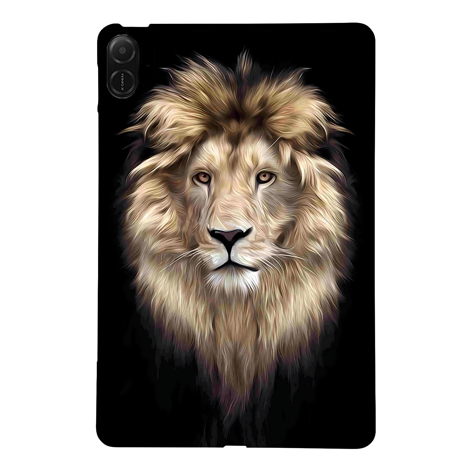 Husa tableta pentru Honor Pad X8a, model cu desen colorat de leu, TPU inteligent, protectie completa, desen colorat de leu