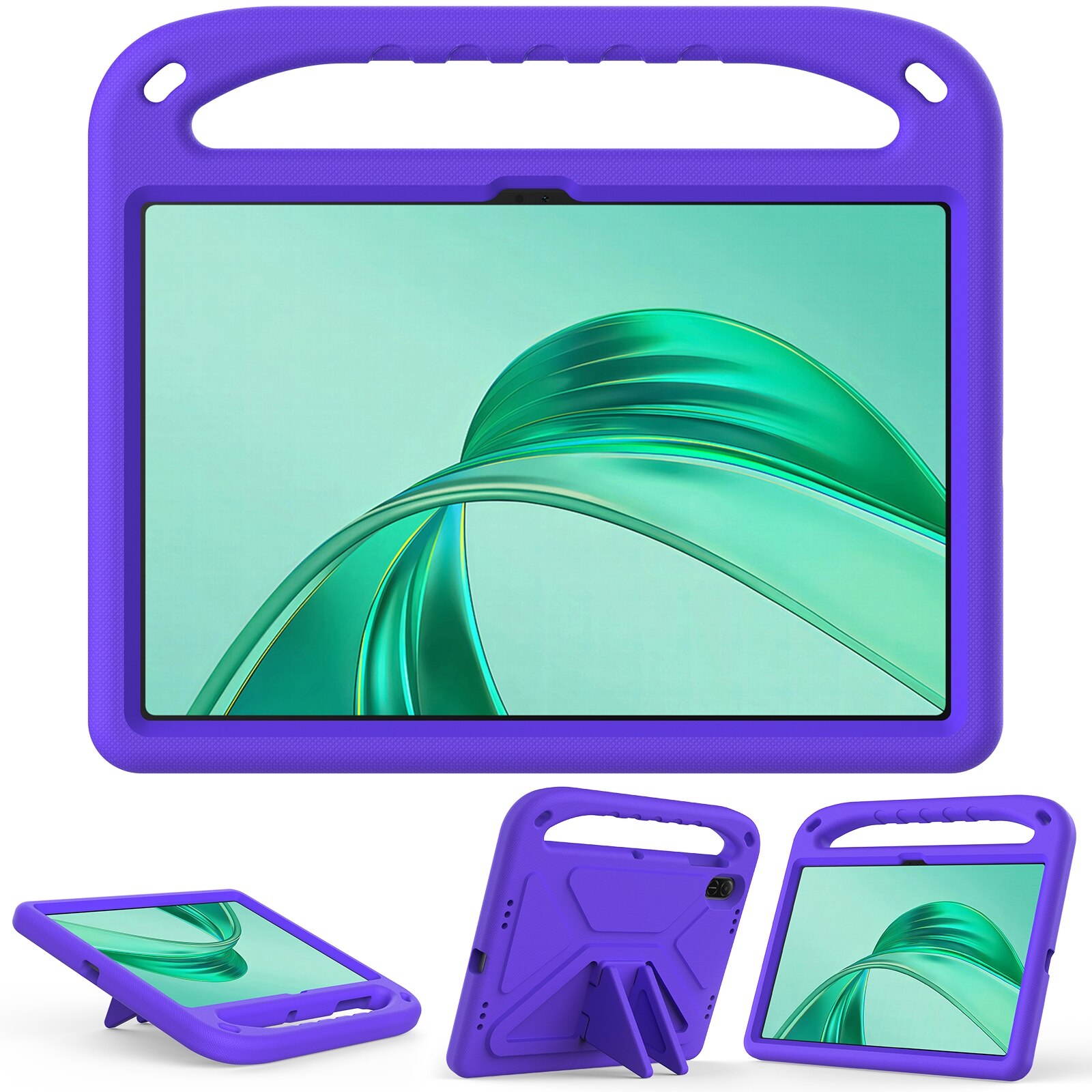 Husa tableta pentru Honor Pad X8a, EVA portabila cu manere, rezistenta la socuri, mov