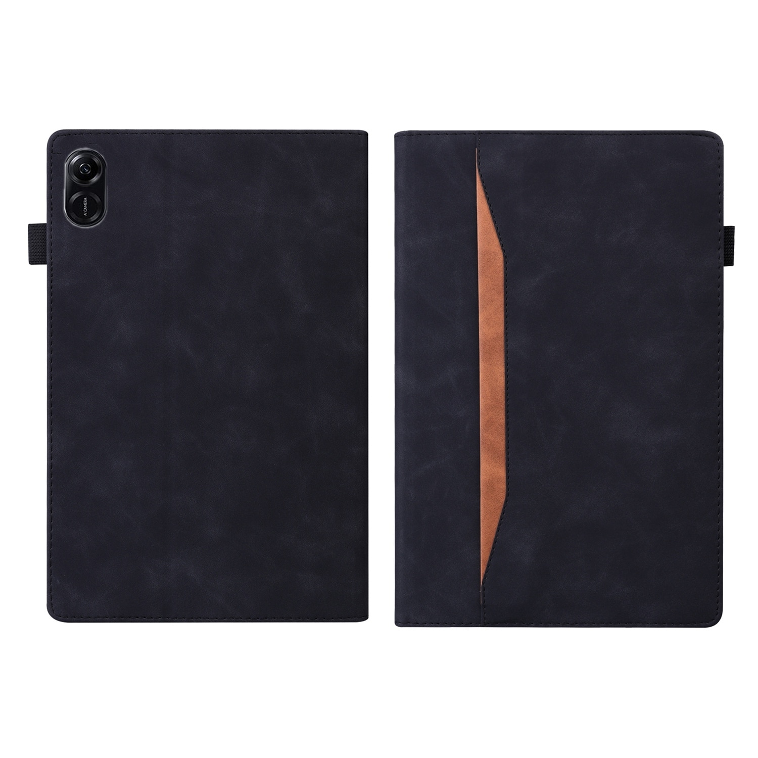 Husa tableta pentru Honor Pad X8a, piele si TPU, design anti-soc, inchidere magnetica, suport, compatibil cu modelul X8a, negru