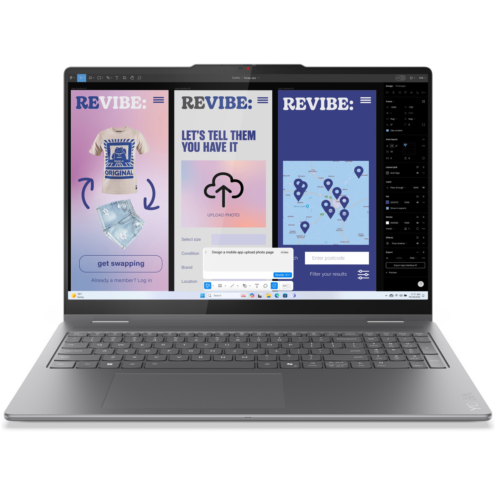 Laptop Lenovo Yoga 7 2-in-1 16ILL10 cu procesor Intel® Core Ultra 7 256V pana la 4.8GHz, 16" 2.8K, WQXGA+, OLED, 120Hz, Touch, 16GB LPDDR5x RAM, 512GB SSD, Intel® Arc™ Graphics, Windows 11 Home, Luna Grey, 3y on-site Premium Care