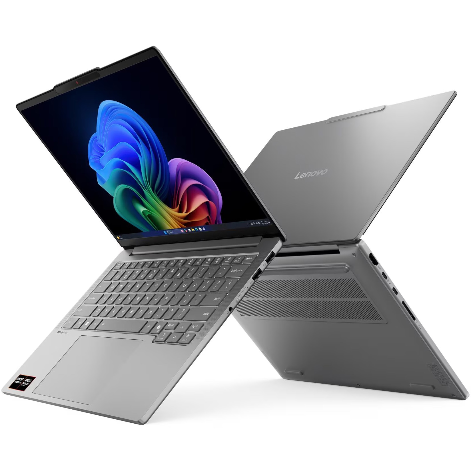 Laptop Lenovo IdeaPad Pro 5 14AKP10 cu procesor AMD Ryzen™ AI 7 350 pana la 5.0GHz, 14" 2.8K, OLED, 120Hz, 32GB LPDDR5x RAM, 1TB SSD, AMD Radeon™ 860M Graphics, No OS, Luna Grey