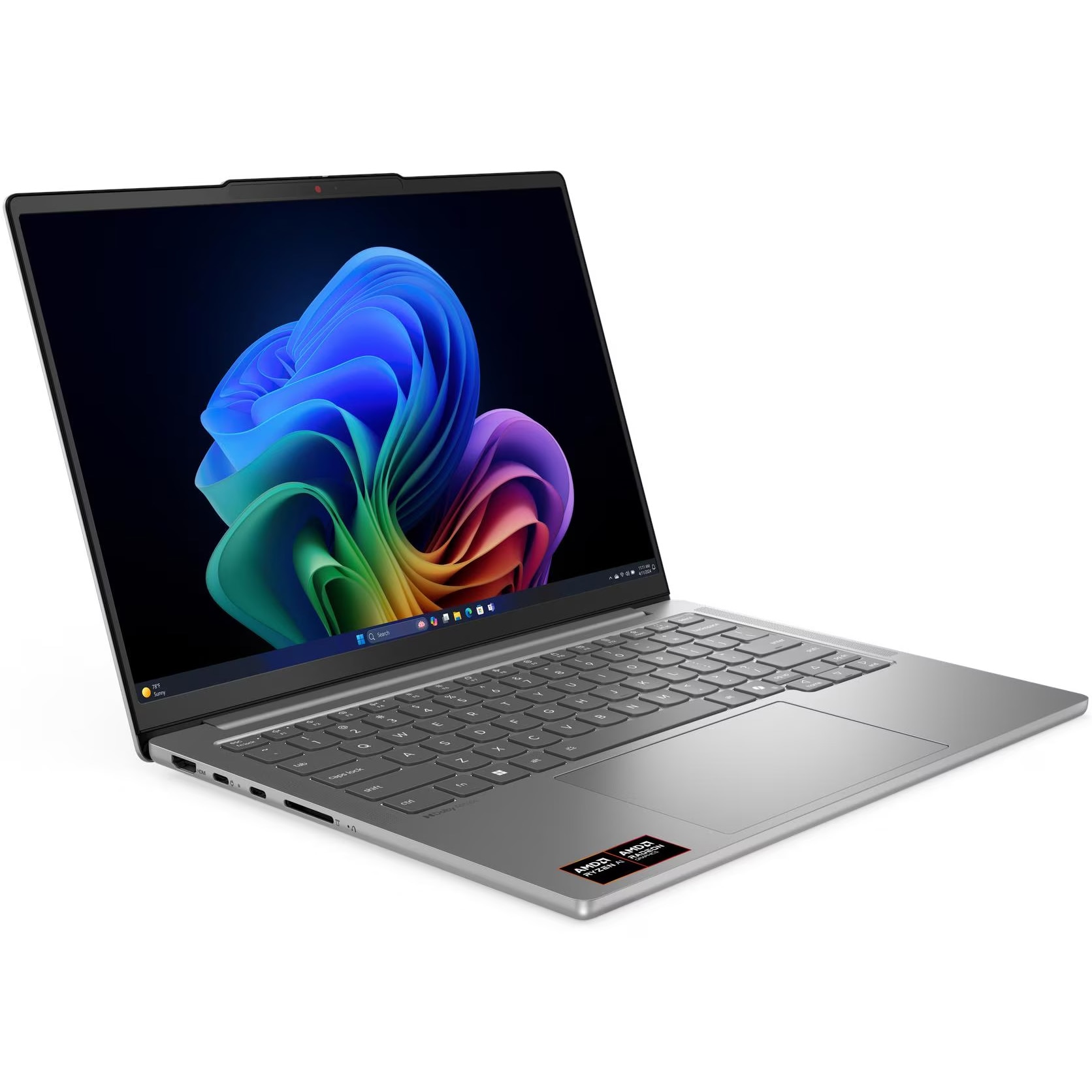 Laptop Lenovo IdeaPad Pro 5 14AKP10 cu procesor AMD Ryzen™ AI 7 350 pana la 5.0GHz, 14" 2.8K, OLED, 120Hz, 32GB LPDDR5x RAM, 1TB SSD, AMD Radeon™ 860M Graphics, No OS, Luna Grey