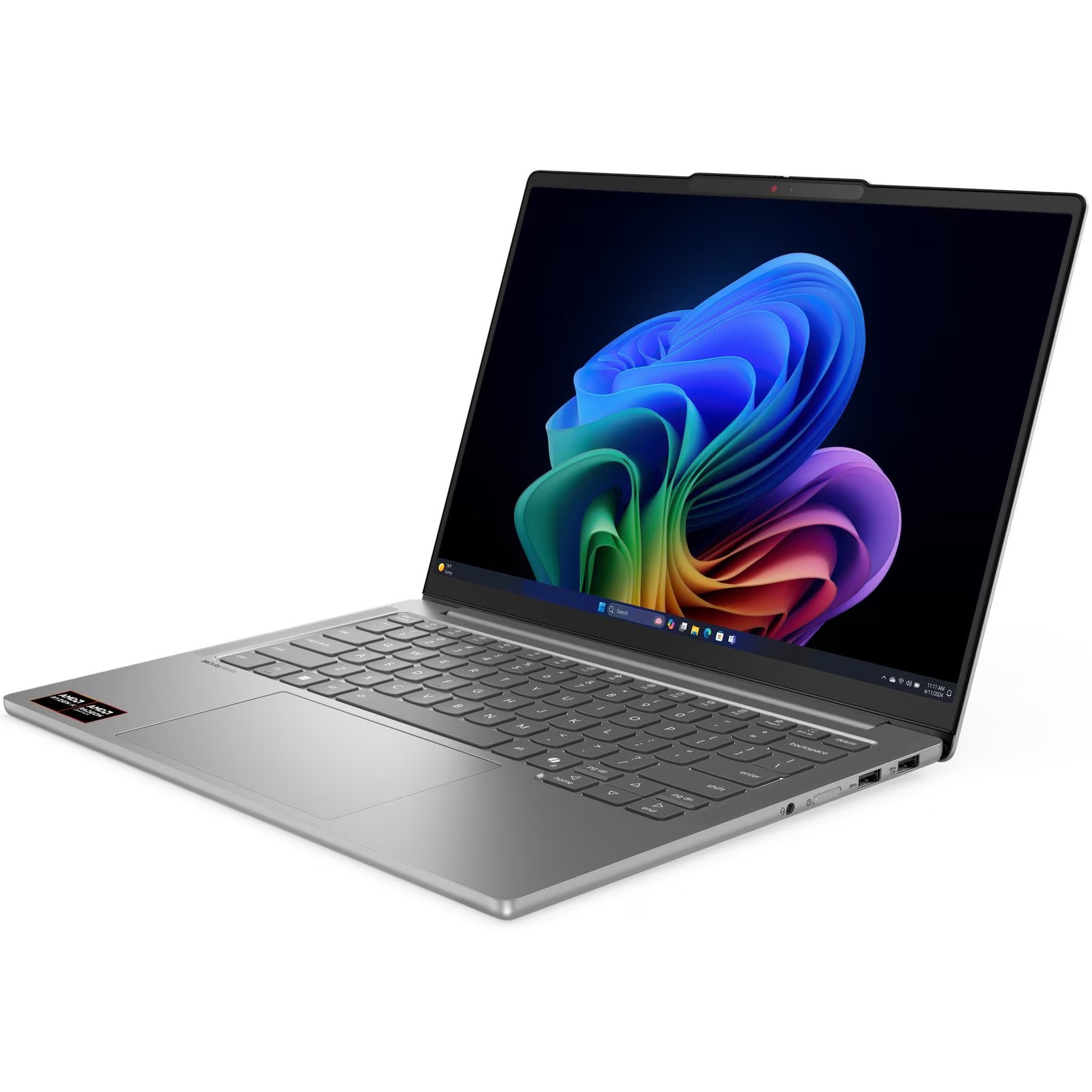 Laptop Lenovo IdeaPad Pro 5 14AKP10 cu procesor AMD Ryzen™ AI 7 350 pana la 5.0GHz, 14" 2.8K, OLED, 120Hz, 32GB LPDDR5x RAM, 1TB SSD, AMD Radeon™ 860M Graphics, No OS, Luna Grey