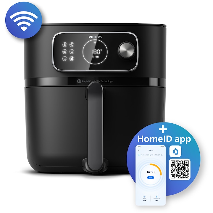 Philips Seria 7000 Combi XXL 8.3L - Modelul premium cu 22 funcții și Rapid CombiAir