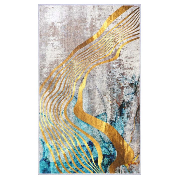 Covoare Decorator Home, Fancy, multicolor, 80x160cm – antiderapant, lavabil, multicolor, modern – ideal pentru bucatarie, baie, hol – polipropylena, OEKO‑TEX