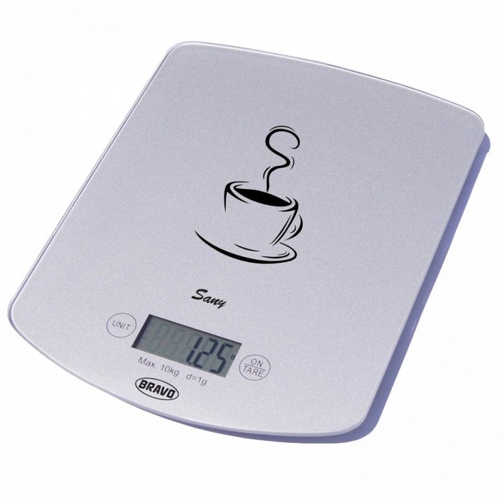 Bravo Sany B-5112 Digitális konyhai mérleg, ezüsz szín, 10kg