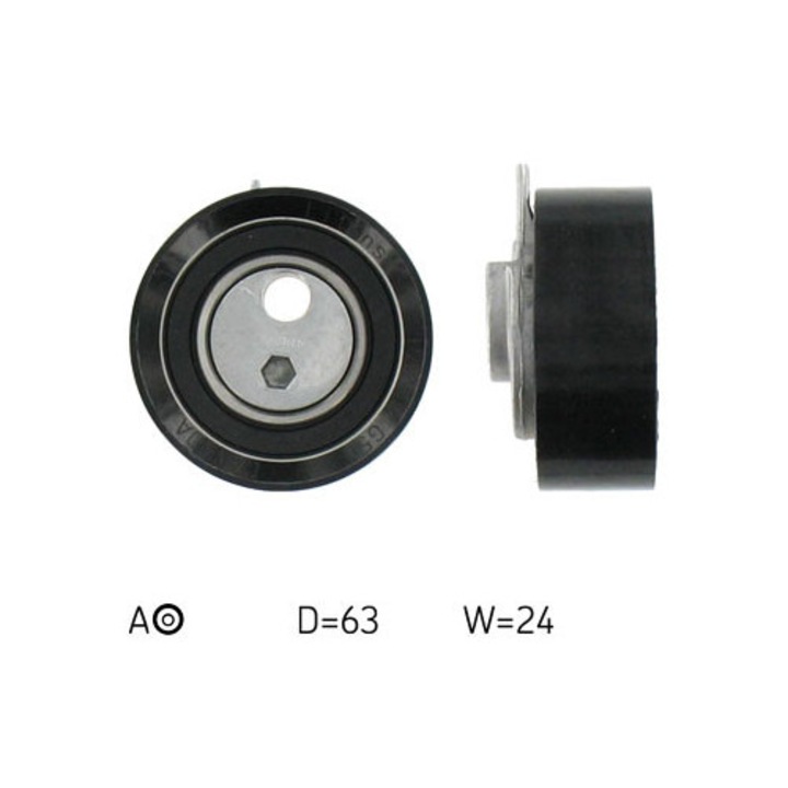 SKF befecskendező szivattyú feszítőgörgő, 63x24mm, automata, VW-hez