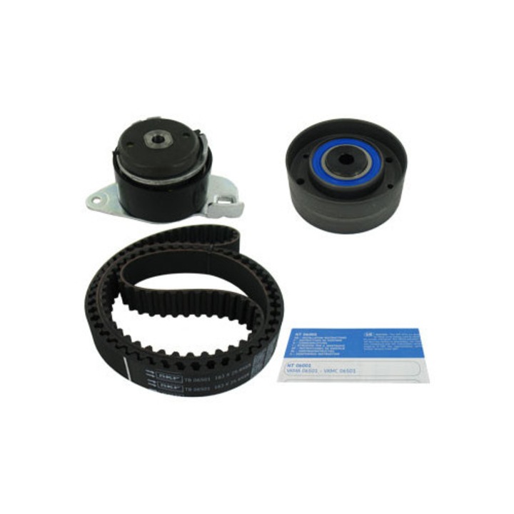 SKF vezérműszíj készlet, Renault Laguna 2.2TD-hez, 25,4 mm, fekete, 163 fog