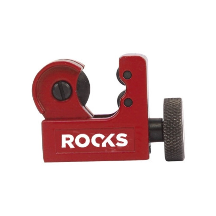 Taietor pentru tevi, ROOKS, 3-22 mm, pentru cupru, alama si aluminiu, dimensiuni compacte