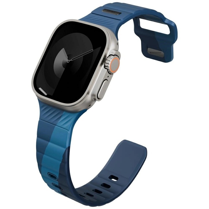 Каишка UNIQ Stride от каучук за Apple Watch, двуцветна, издръжлива, 13x19cm, буря