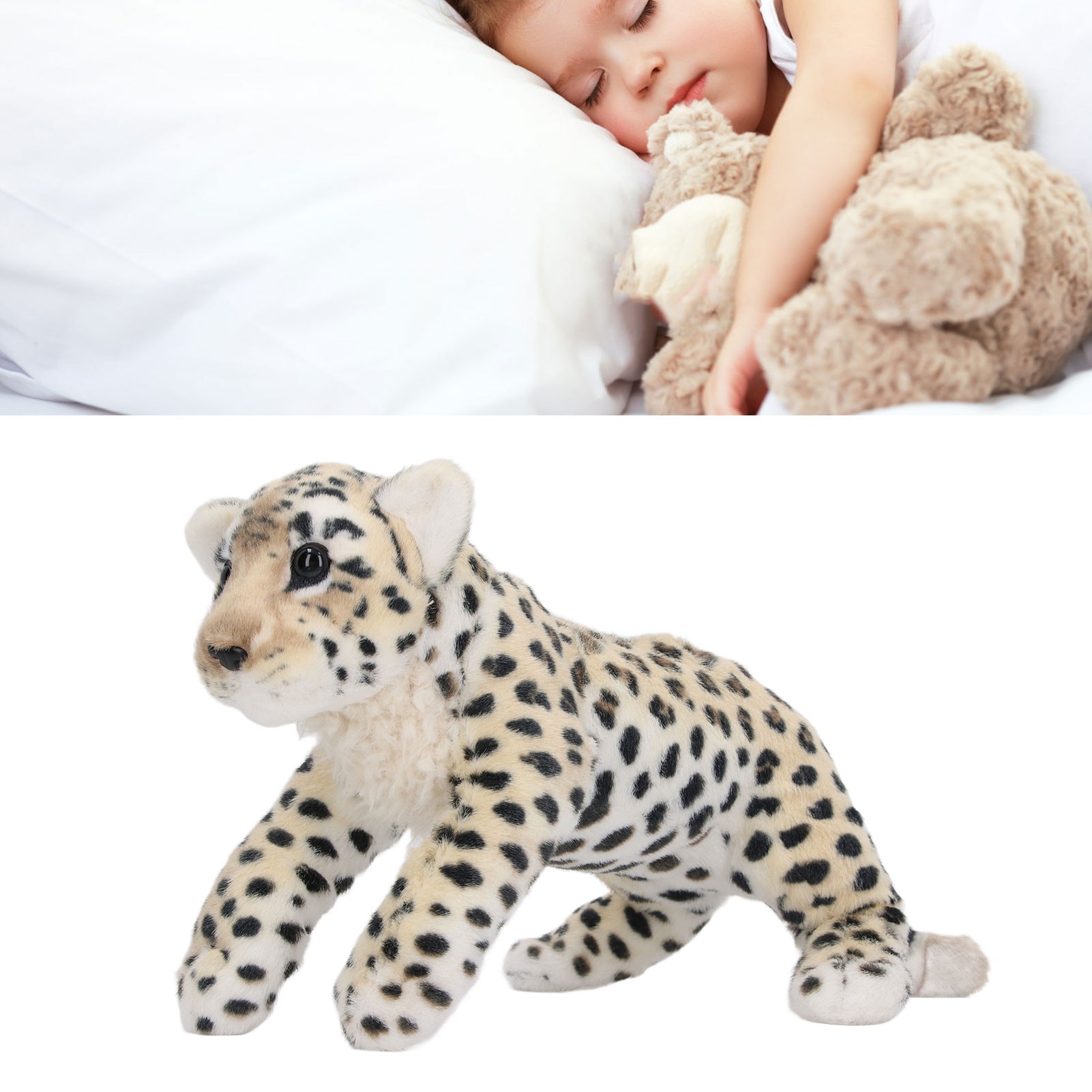 Jucarie de plus leopard, multifunctionala, 0-3 luni, pentru baieti