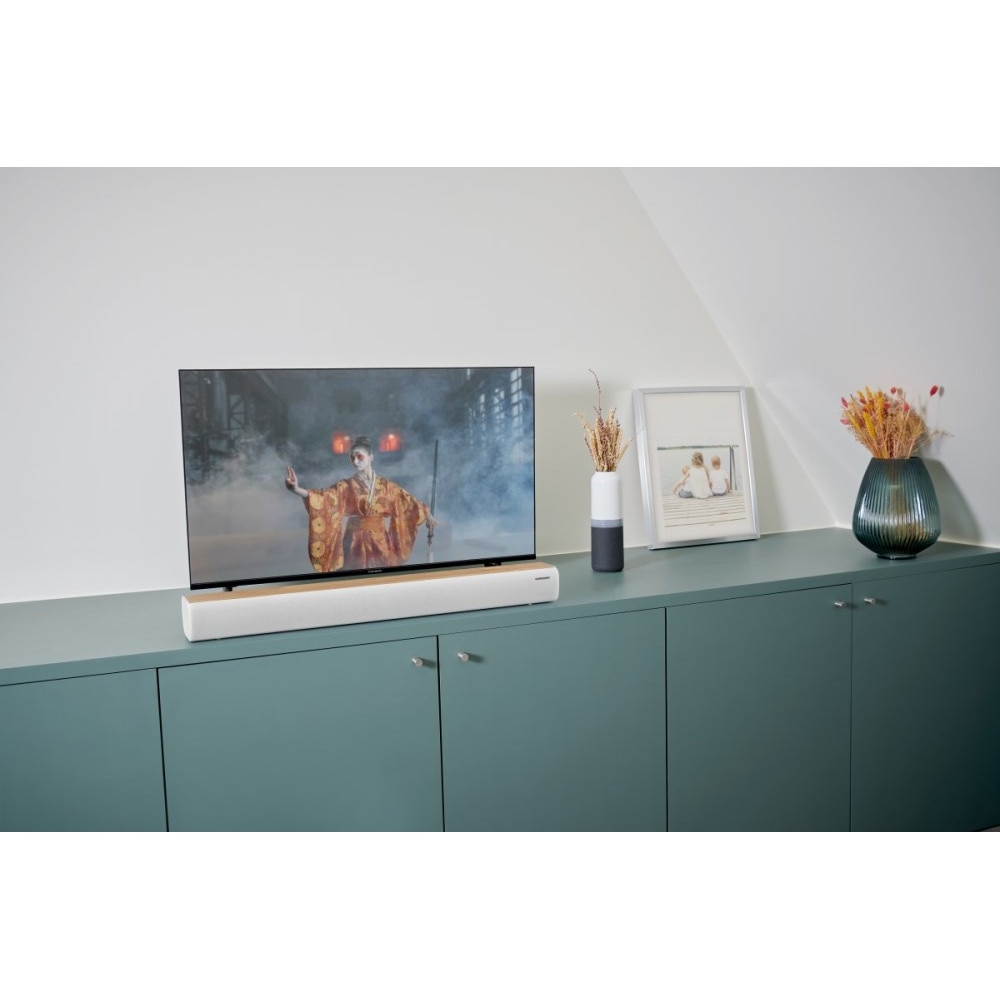 Soundbar 2.0, Thomson, Bluetooth, 200 W, 85.8 x 8.7 x 11.3 cm, Alb