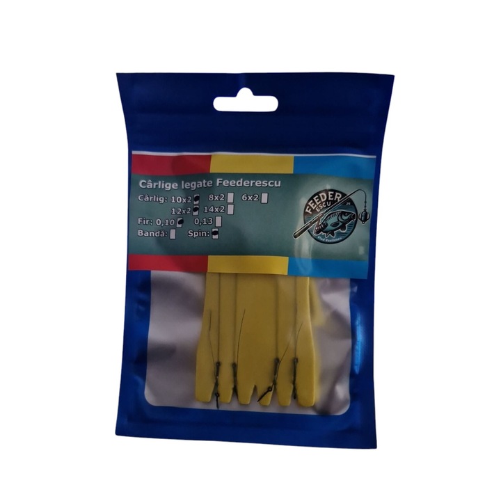 Feederescu m12 és m10 kötött horgok pergetővel horgászathoz