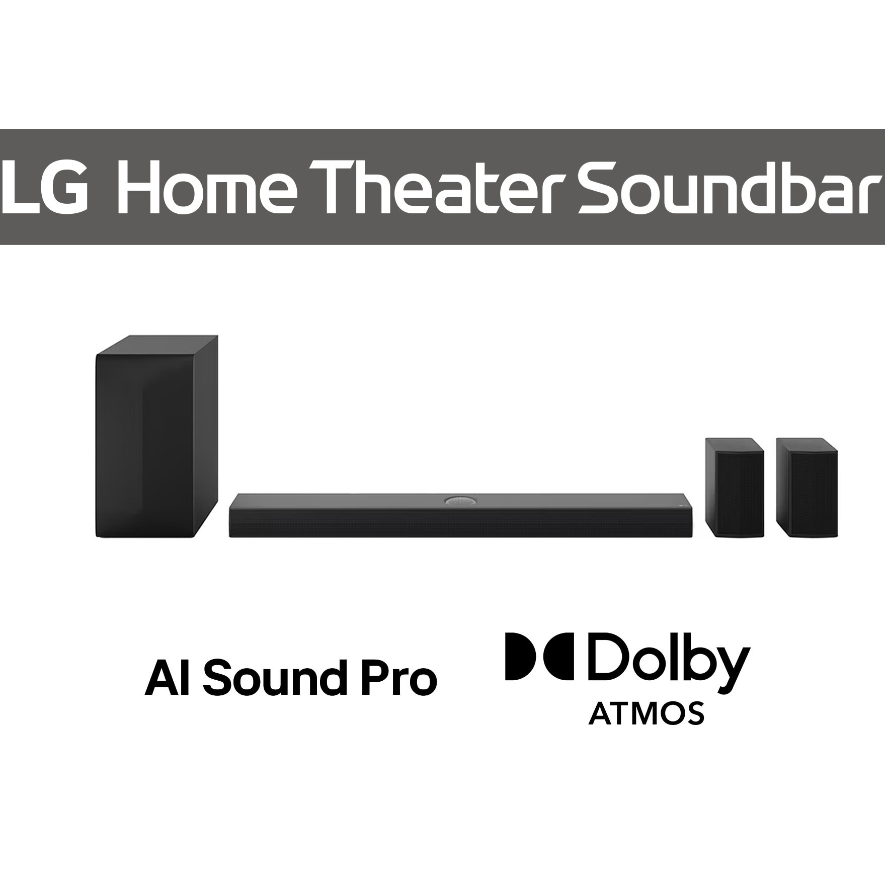 Soundbar, LG, S70TR.AEUSLLK, 500 W, negru, wireless, cu subwoofer