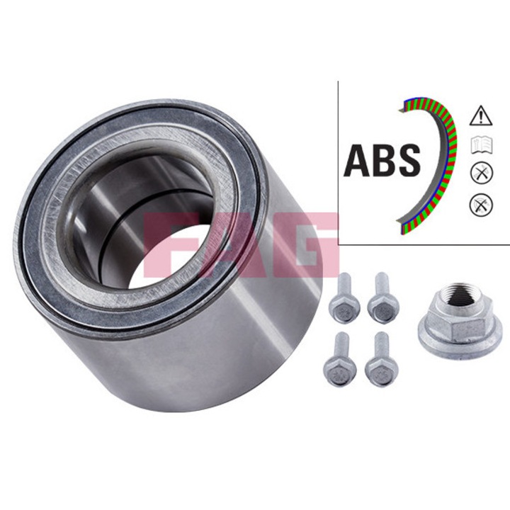 Kerékcsapágy készlet FAG 713 6123 10, 46,7x85x52,3mm