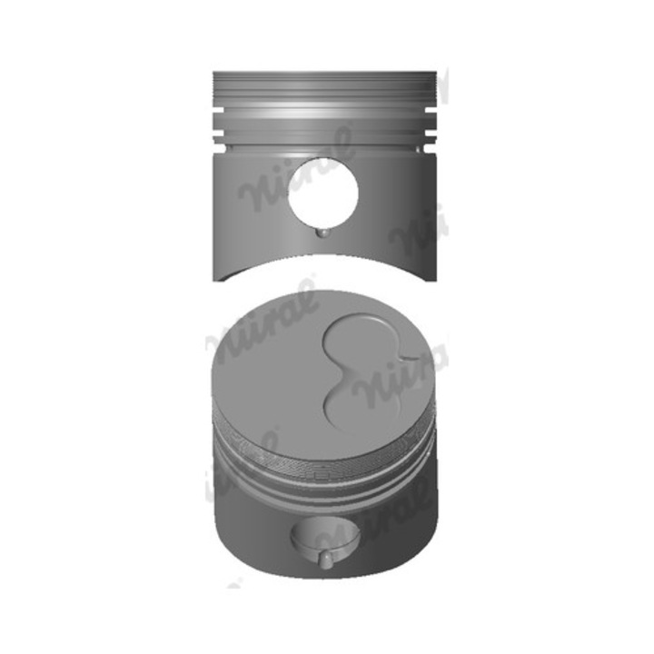 Autóalkatrész, NURAL, dugattyú 87-109500-00, 64mm, 76,5mm, 71,7mm
