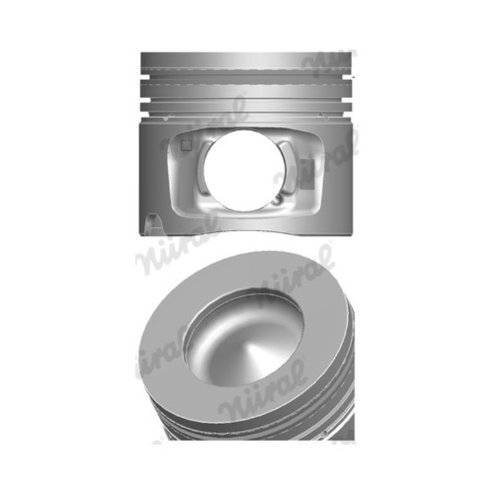 Dugattyú NURAL 87-432200-00, 84mm, 63mm, 73mm, hűtőcsatornával, dugattyúgyűrű-egységgel