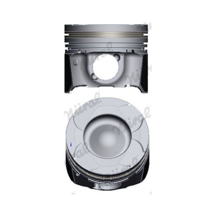 Dugattyú NURAL 87-430300-00, 79,7 mm, 63 mm, hűtőcsatornával