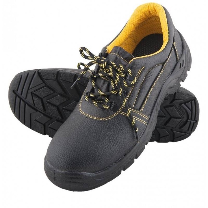 Pantofi de protectie S3 BRYES-P bombeu si lamela metalica Negru 47