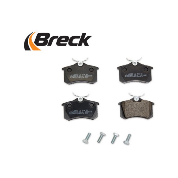 Fékbetét készlet, BRECK, 20961, 87x15.2x52.8mm