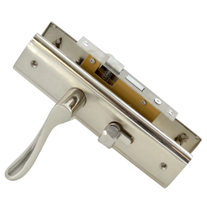 Broasca completa 50 cu butuc cu buton, 3 chei, Crom Periat 51G Prospercom