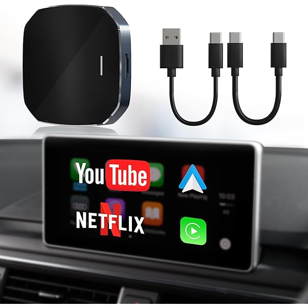 Adaptor Wireless Carplay si Android Auto, Fokelyi, streaming