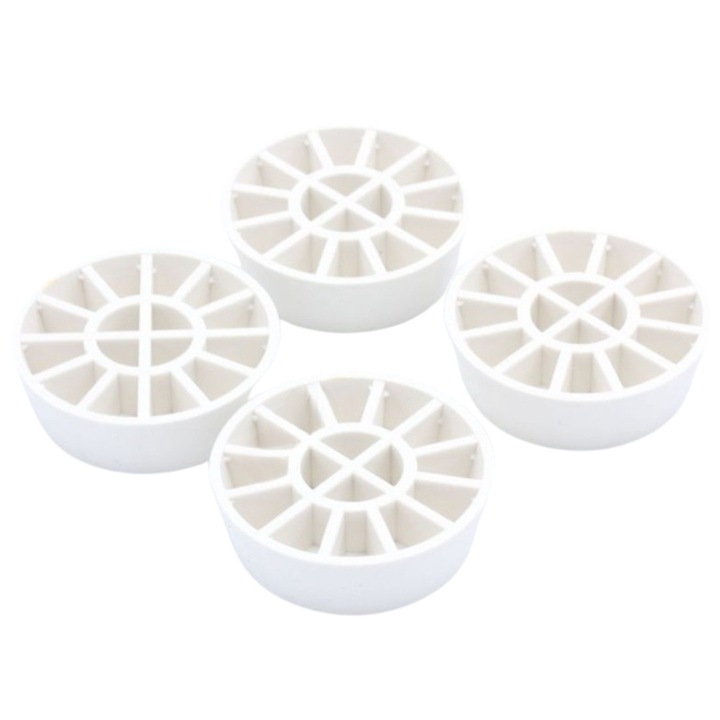 Set 4 paduri de fixare antivibratii e-SWC® pentru masina de spalat, alb