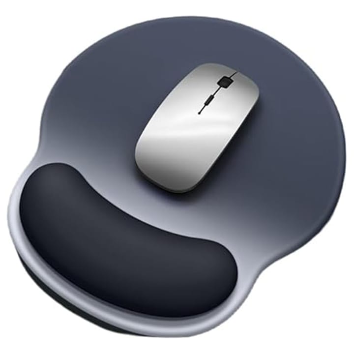 Mousepad AYSTOAYS®, Cu Suport Pentru Incheietura Mainii, suprafata moale si rezistenta,, Ergonomic, Reducerea Oboselii Si Durere In Incheietura Mainii, Pentru Birou, Negru/Albastru