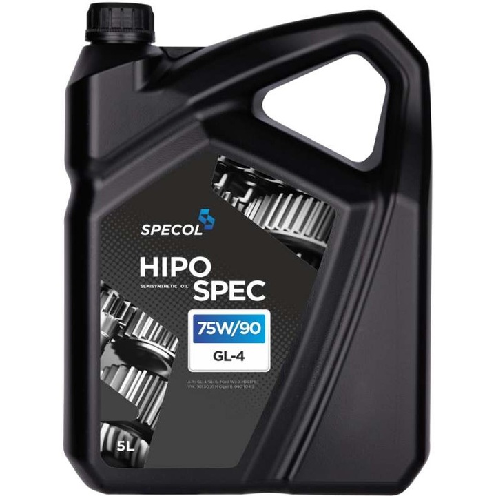 Ulei transmisie SPECOL HipoSpec 75W/90 GL-4, semisintetic, aprobari Ford WSD M2C 175 / VW 501.50 / GM Opel B 040 104 3, 5L